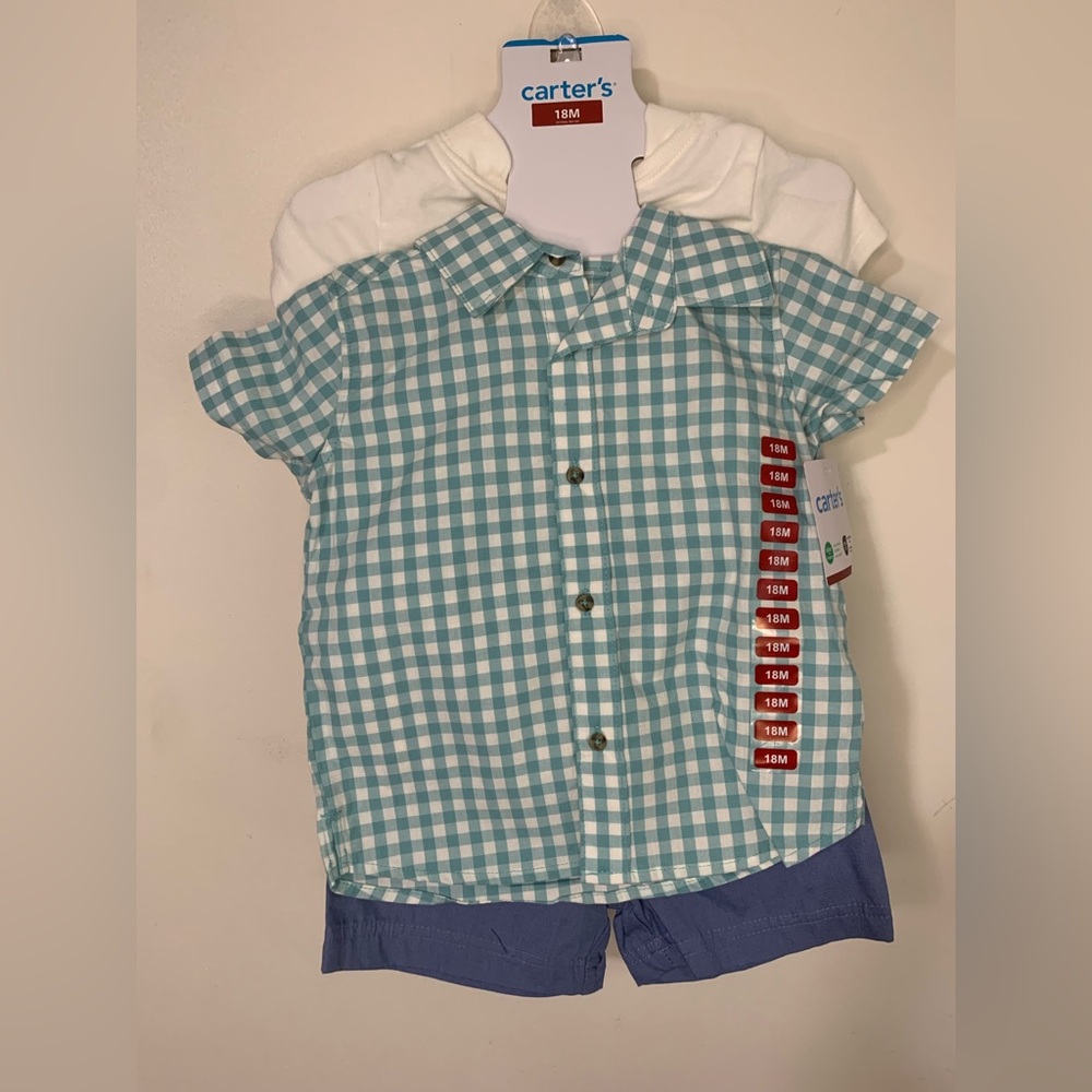 Carters 3pc Baby Boys Set Size 18M